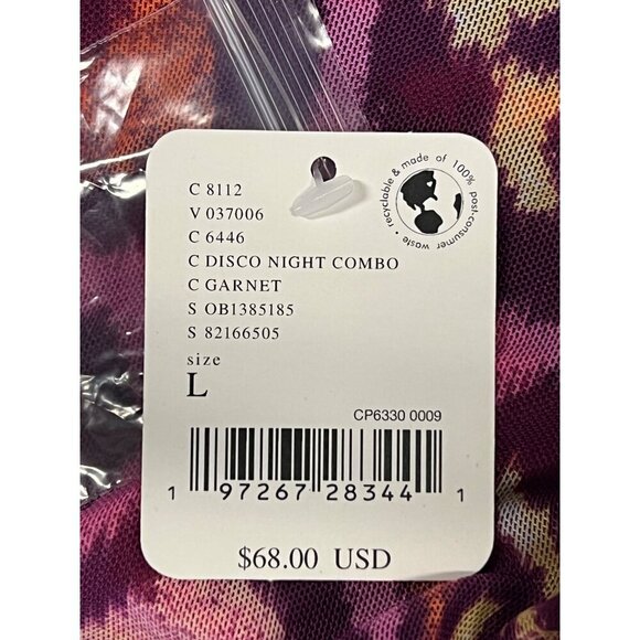 Free People Women Size Large Disco Night Combo Long Sleeve Button-Up Top EUC - Picture 10 of 10